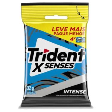 Imagem de Chiclete Trident XSenses Intense 32g - Pacote com 4 Embalagens