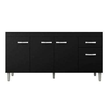 Imagem de Balcão de Pia Gabriela 150 cm Preto - ajl