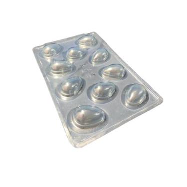 Imagem de Kit 2 Formas de Chocolate Ovo de Páscoa Pvc c/ Silicone 50g - Genérica