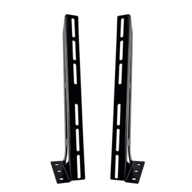 Imagem de STILEALUS Rack amplificador de aço para piso e parede Rack de equipamento de áudio cortado a laser para sistema de som de áudio de carro revestido com pó preto