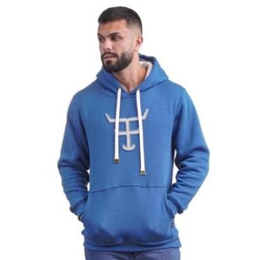 Imagem de MOLETOM TEXAS FARM - MT056 - DO P AO XG - AZUL JEANS/ OFF WHITE-Masculino
