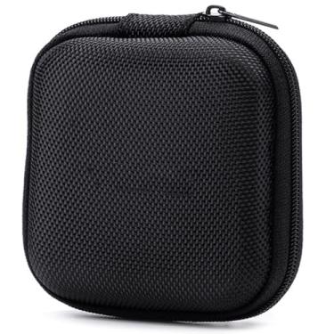 Imagem de Capa para fone de ouvido, capa de fone de ouvido de 7,6 cm com bolso interno de malha e alça de fixação, capa de fone de ouvido Oxford impermeável com laço com zíper, à prova de choque, capa de fone