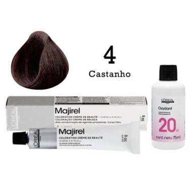 Imagem de Coloração Majirel 4 Castanho + Emulsão Oxi 20 Vol. 75ml  L'Oréal - L'O