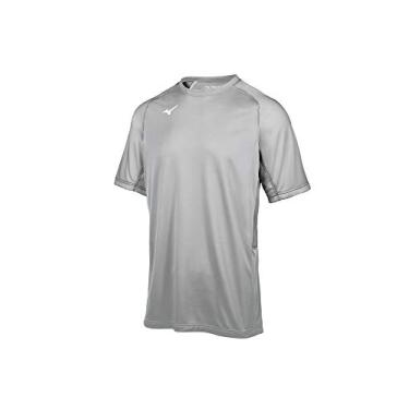 Imagem de Camiseta de beisebol Mizuno Aerolite Crew, Cinza, Youth X-Large