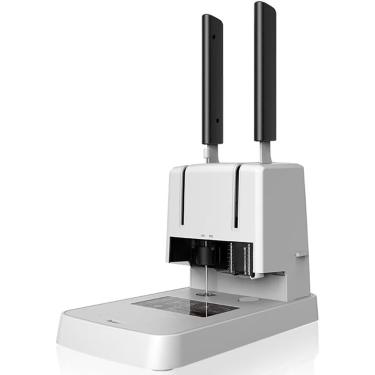 Imagem de Máquina De Encadernação Finaial, Máquina De Pregar Manual, Espessura De Encadernação De 30mm & Diâmetro De Puhing De 5.2mm, Máquina De Pregar Voucher Fino De Mesa Para Documento De Fatura D