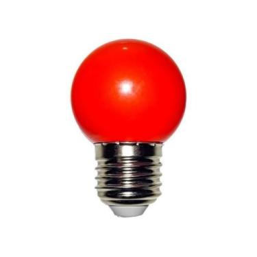 Imagem de Kit 15 Lâmpadas Led Mini Bulbo Bolinhas E27 1w 5 Cores 110/220v - Embu