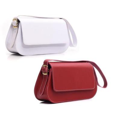 Imagem de Kit 2 Bolsa Feminina Clutch Shoulder Bag Alça de Mão Compacta - Alice,