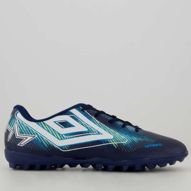 Imagem de Chuteira Umbro Heatmap Society Marinho e Branca  masculino