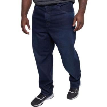 Imagem de Calça Jeans Masculina Onbongo Slim Plus Size Azul Escuro ON133