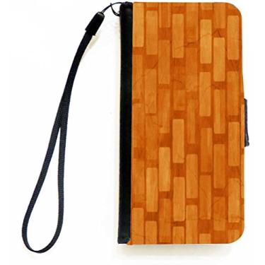 Imagem de Rikki Knight Capa carteira flip com pedras laranjas Grunge com aba magnética para Apple iPhone 5c