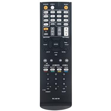 Imagem de Substituição de controle remoto RC-801M aplicável para receptor de áudio ONKYO RC801M, 24140801, RC-801M, HTR690, HT-R690, HTR990, HT-R990 HTS7400, HT-S7400, HTS8400, HT-S8400, HTS8400, HTS8400