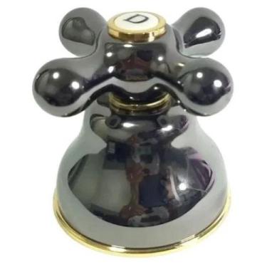 Imagem de Acabamento Registro Deca Belle Epoque Fume / Onix 3/4 S52