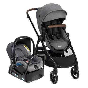 Imagem de Carrinho com Bebê Conforto e Base Travel System Anna³ Trio Select Grey