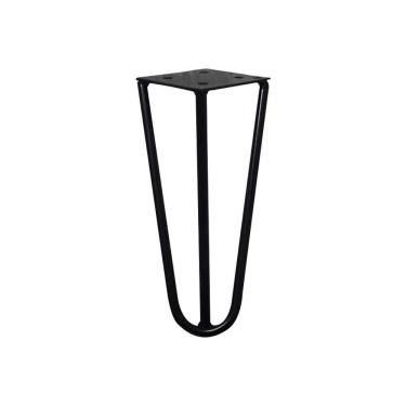 Imagem de Pé De Metal 15 Cm Hairpin Legs Mesas De Centro Puffs Preto