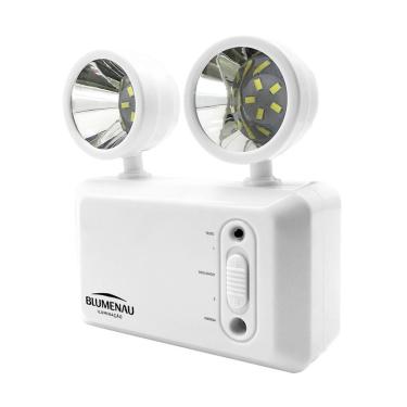 Imagem de Luminária De Emergência Bloco Autônomo 2 Faróis 3w Bivolt Blumenau