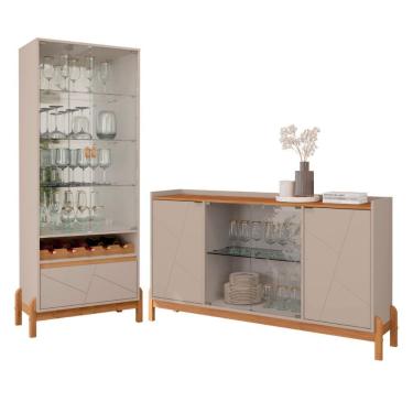 Imagem de Buffet E Cristaleira Morris Off White Cedro
