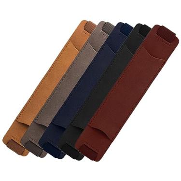 Imagem de Uonlytech 5Peças Suporte Couro PU com Faixa Elástica Cadernos e Notebooks Escritório e Especiais