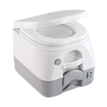 Imagem de Banheiro portátil Dometic SeaLand 974MSD 9,8L cinza com suportes