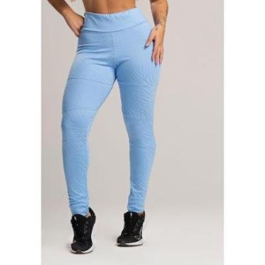 Imagem de Calça Legging Cintura Alta Recortes Texturizada Jacquard MVB Modas-Feminino