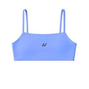 Imagem de Top Fitness Feminino Blue Movement Levo, Poliamida, Com Bojo, Zero Transparência-Feminino