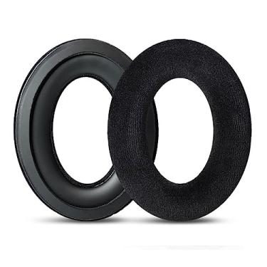 Imagem de AIKKAUK Almofadas De Substituição Compatíveis Com Fones Ouvido Sennheiser Hd380 Hd380Pro Pxc350 Pc350Se Pxe350 Hme95 Hmec250, Flanela Macia E Espuma Viscoelástica, Acessório Reparo (Preto)