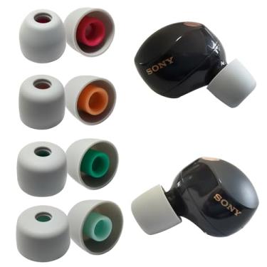 Imagem de Mijusun 4 Pares De Pontas Silicone Para Fones Ouvido Substituição Sony Wf-1000Xm5, Wf-1000Xm4, Wf-1000Xm3, Wf-C500, Wf Wi-Fi, Série Xba, Cinza