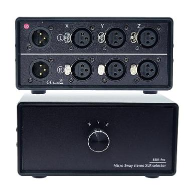 Imagem de Arklove Sem Ruído, Alimentação Externa, 3 Em 1 Saída, Seletor De Áudio Xlr, Conversor Balanceado, Divisor Canal, Caixa Comutação, Seleção Passiva Estéreo Vias