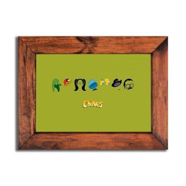 Imagem de Quadro com Moldura  - Chaves - Abertura Desenho - Loja Bluff, 40x50 cm