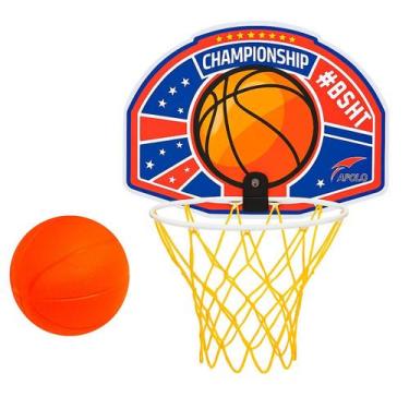Imagem de Tabela Cesta Jogo de Basquete Infantil com Bola Inclusa - APOLO BRINQU