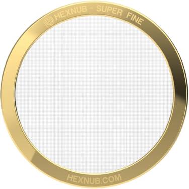 Imagem de HEXNUB - Filtro de metal reutilizável para cafeteira AeroPress, filtro de aço inoxidável compatível com a prensa de café AeroPress Original & Go, café encorpado mais do que filtros de papel - malha