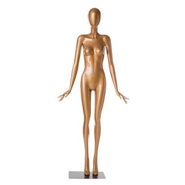 Imagem de Female Mannequin Torso Grandes Manequins Femininos Com Base E Acessórios, Exposição De Manequins Dourados Para Lojas De Roupas E Exposições De Arte