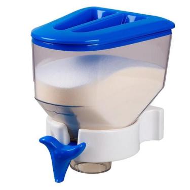 Imagem de Dispenser para Grãos e Cereais 1,4L Parede Acrílico Porta Alimentos co