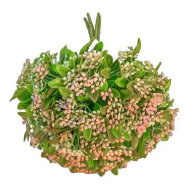 Imagem de Maço Folhagem bem cheio Mosquitinho - Rosa 29cm - Kaza Decore