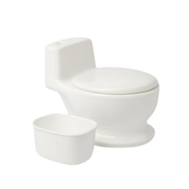 Imagem de Troninho Pinico Infantil OHANA BABY Simulador de Privadinha Com Som Realista de Descarga Desfralde Divertido Para Bebes Meninos e Meninas Cor Branco