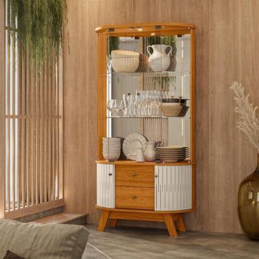 Imagem de Cristaleira 4 Portas Hennessy Cinamomo Off White