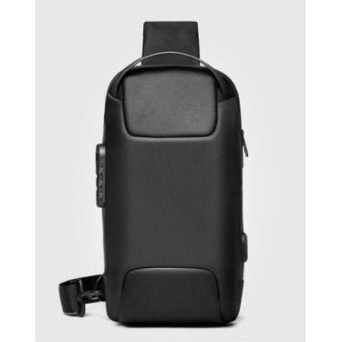 Imagem de Bolsa Peito Anti Furto Anti Ladrão Senha Crossbody - Unistar, Preto