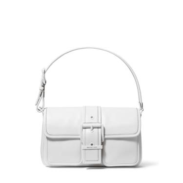 Imagem de Michael Kors Colby Bolsa de ombro média, branca óptica, Branco óptico, One Size