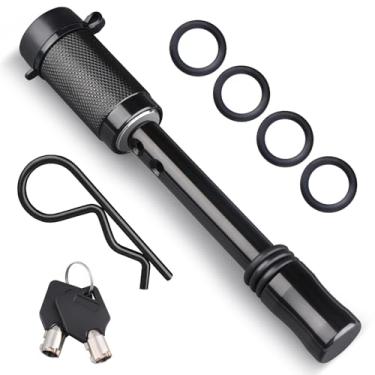 Imagem de Conjunto de pinos Kohree Hitch Receiver, conjunto de trava de reboque chaveado de 5/8 polegadas, conjunto de trava de reboque trava trava de reboque para reboque de reboque VV Classe III IV V, anti-roubo e anti-chocalhoKohree 5/8" One Lock HY1007-HM