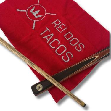 Imagem de Toalha de limpeza em Microfibra Sinuca Bilhar Rei dos Tacos, Vermelho