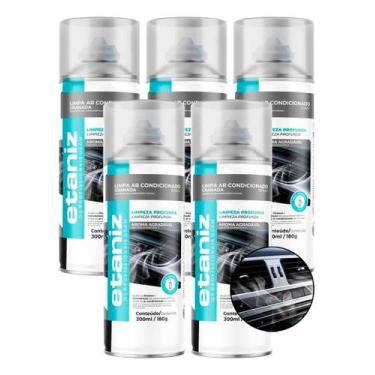 Imagem de Kit 5 Limpa Ar Condicionado Automotivo Carro Higiene 300ml - Chesiquim