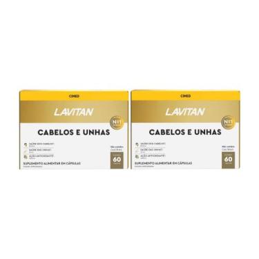 Imagem de Kit 2 Suplemento Lavitan Cabelos E Unhas 60 Cápsulas - Cimed