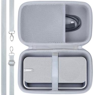 Imagem de Lebakort Estojo de armazenamento compatível com alto-falante Bose SoundLink Home Bluetooth (capa prata clara)