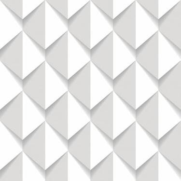 Imagem de Papel De Parede Adesivo Cinza Efeito 3d Abstrato Moderno 3m