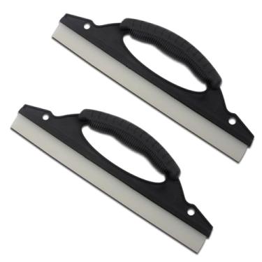 Imagem de Ferramenta raspadora de água para secador de carro com rodo, placa de limpador de silicone de 30 cm, rodo de para-brisa com alça, lâmina de limpador de rodo de chuveiro para janelas, portas, espelhos