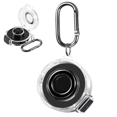 Imagem de NewJourney Estojo de viagem compatível com carregador Oura Ring Gen 3, capa protetora rígida de PC portátil com fivela de gancho e trava segura (para Oura Charger 3)