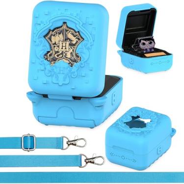 Imagem de Silicone Case for Bitzee Harry Potter Interactive Toy Digital Pet, Protective Cover for Harry Potter Bitzee Virtual Electronic Pets Accessories (Blue Case)