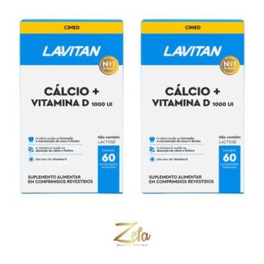 Imagem de Kit 02 Lavitan Cálcio + D1000UI 60 Comprimidos - Cimed