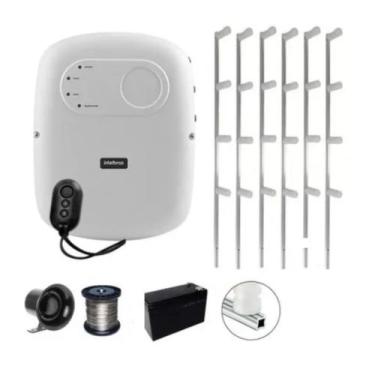 Imagem de Kit Cerca Elétrica Intelbras 40 Metros Haste Estrela Forte