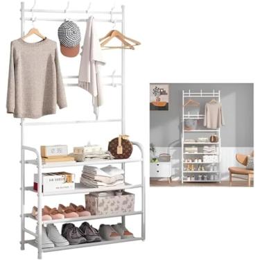 Imagem de Prateleira Organizadora Multifuncional Sapateira Cabideiro