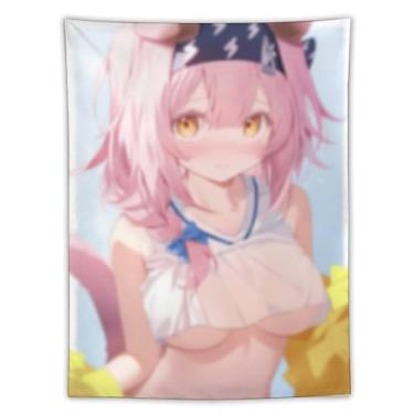 Imagem de LIEGBMEU Tapeçaria Sexy Hot Anime Girl 152.4 cmx203.2 cm Wall Quilt Art Whimsical Tapestry DecorationAF306